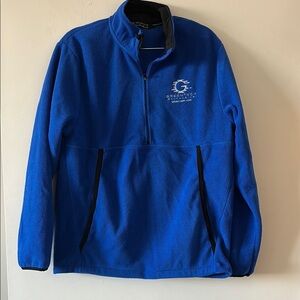 Blue Fleece vintage green tech Quarter-Zip Pullover